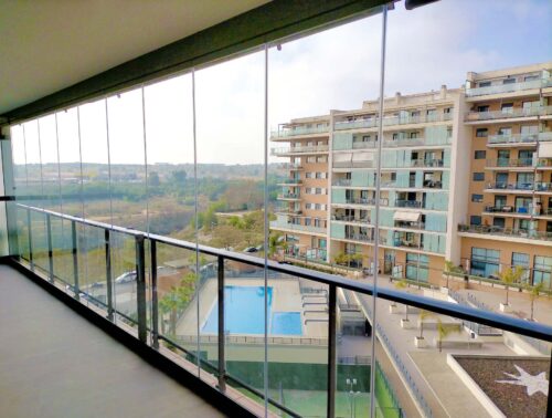 Tipos cerramientos: cortinas de cristal